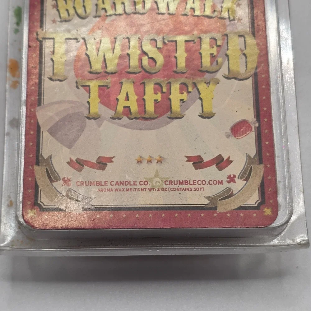 Wax Melts Unisex 3oz Purple New Boardwalk Twisted Taffy Crumble‎ Candle Co Soy